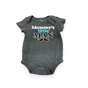 ⭐️ 'Mommy's Little Man' with a Mustache Infant Onesie